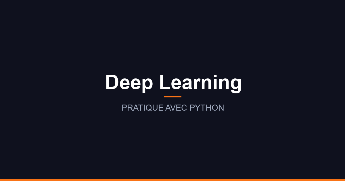 Deep Learning Pratique avec Python